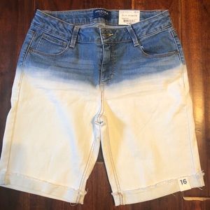 Girls Denim Ombré Shorts
